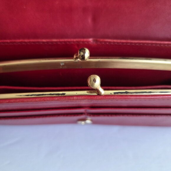 EUC Vintage Coach Madison Envelope Clutch Wallet in Garnet – Made in Italy - Picture 10 of 10